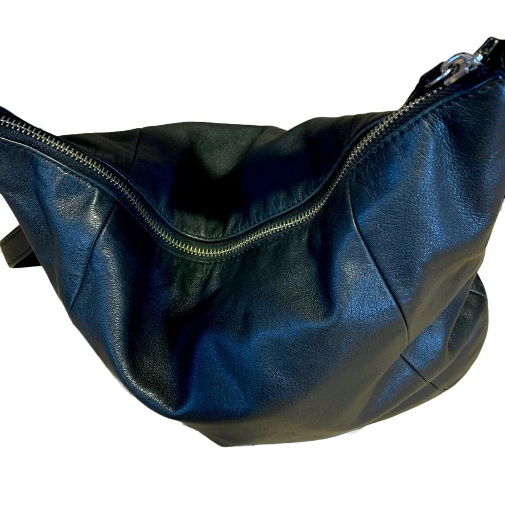 COACH “KRISTIN” BLACK LEATHER 14783 SHOULDER BAG
